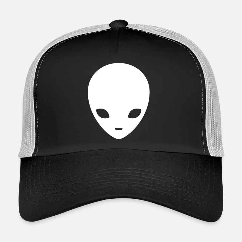 Silhouette Cosmique Alien Minimale Casquette trucker 