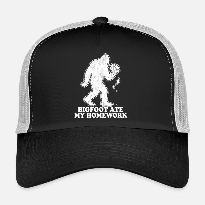 Bigfoot a mangé mes devoirs : École de mèmes Casquette trucker 