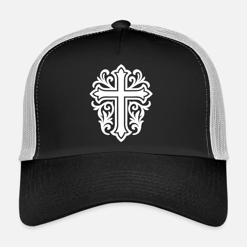 Cross Symbol Christian Trucker Cap