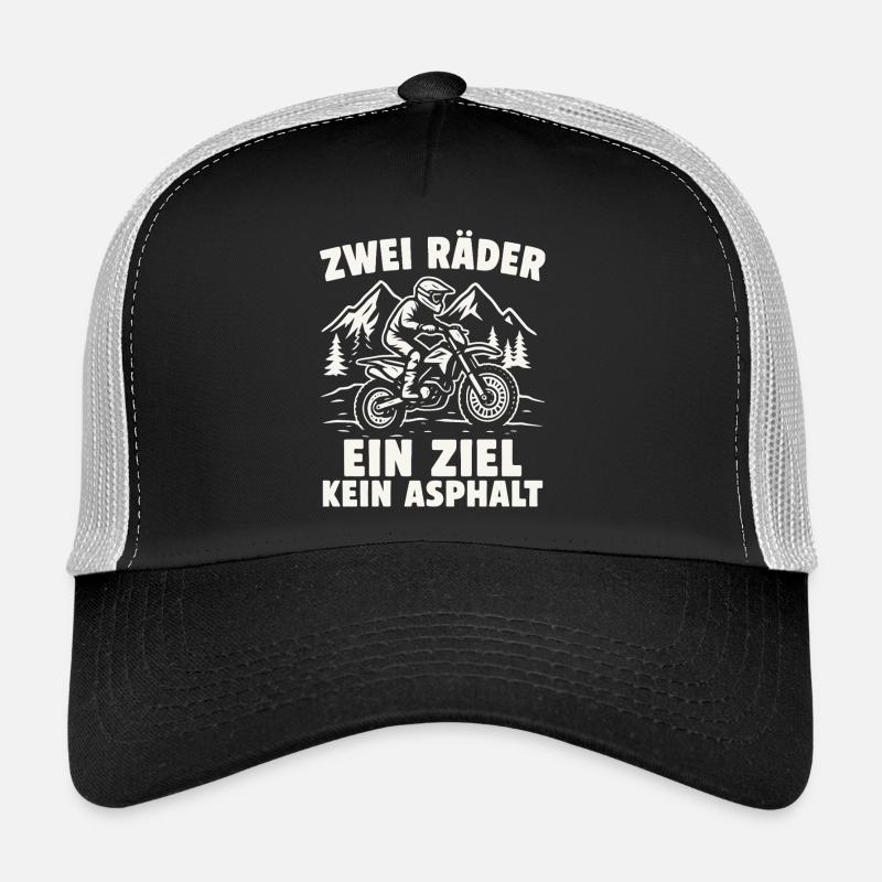 Two wheels. One goal. No asphalt. Trucker Cap