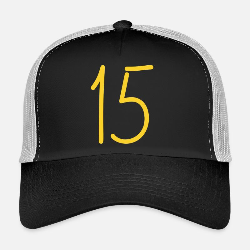 15 - Trucker Cap - Schwarz/Steingrau