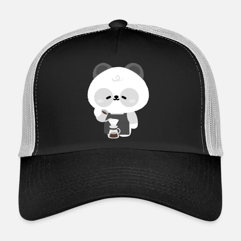 Panda Barista Kaffeebrühe Trucker Cap