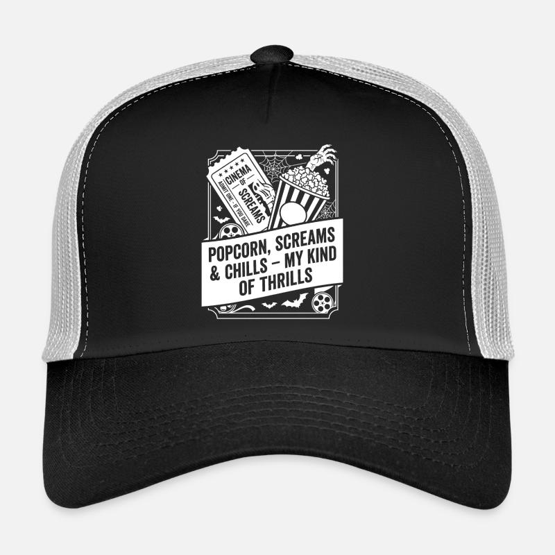 Le pop-corn crie mon genre de sensations fortes Casquette trucker 
