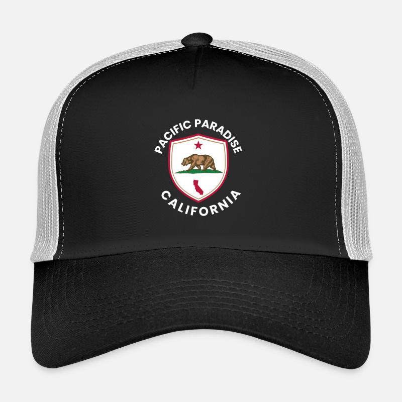 Pacific Paradise California Trucker Cap