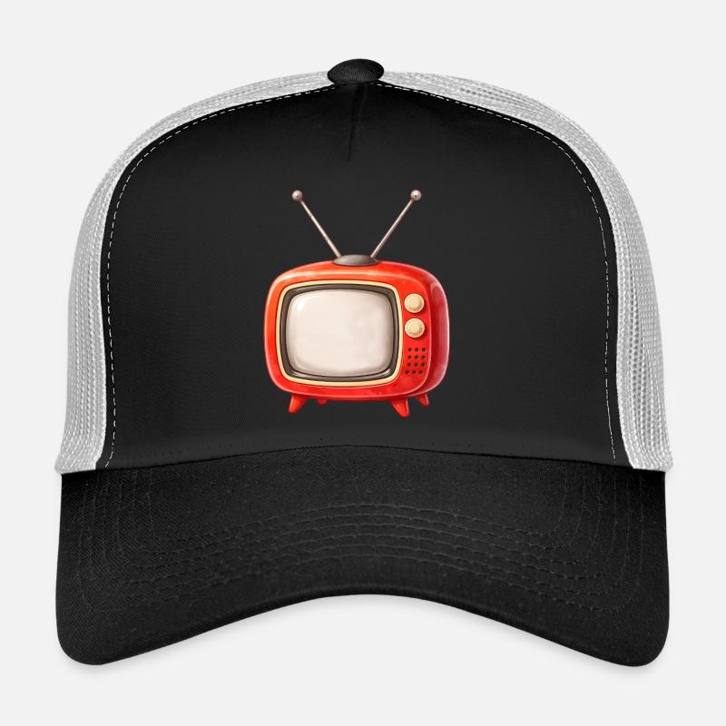 Illustration rétro TV Casquette trucker 