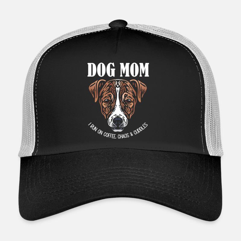 Jack Russell Dog Mom - Coffee Chaos Cuddles Trucker Cap