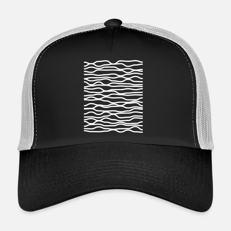 Zebra Wave Stripe Pattern Trucker Cap