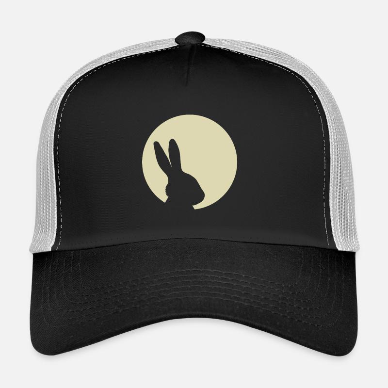 Lapin Lune Lapin Lapin Lapin Pâques Casquette trucker 