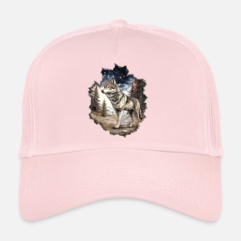 Ciel étoilé du loup Casquette trucker 
