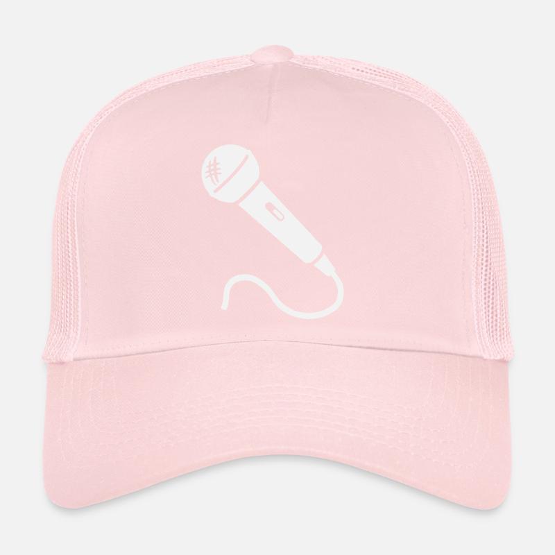 Mikrofon Karaoke Musiker Sänger Mikrophon Singen Trucker Cap
