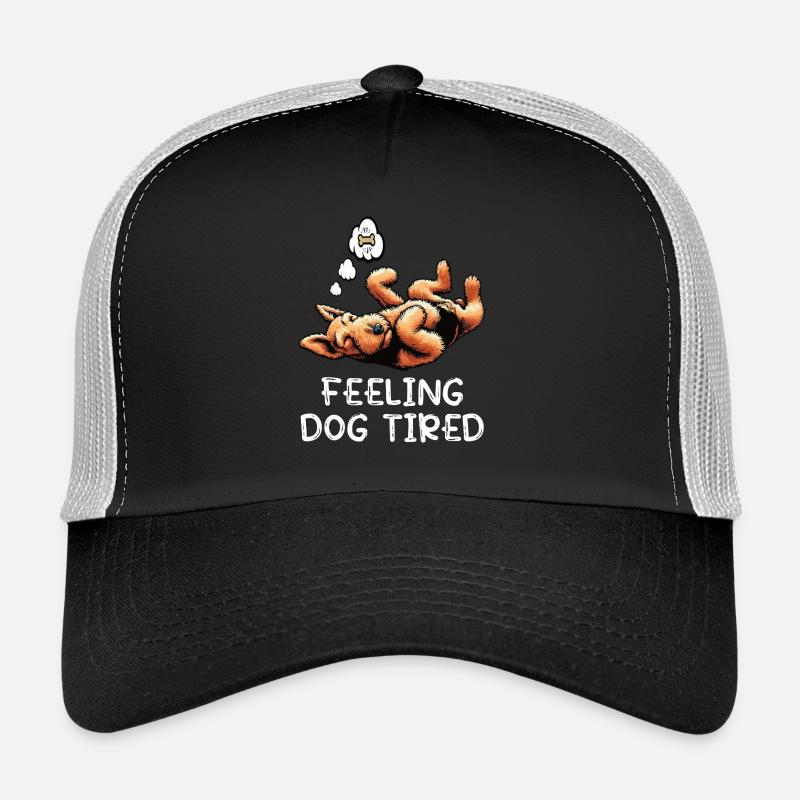 Se sentir fatigué par le chien Airedale Terrier Airedales Casquette trucker 