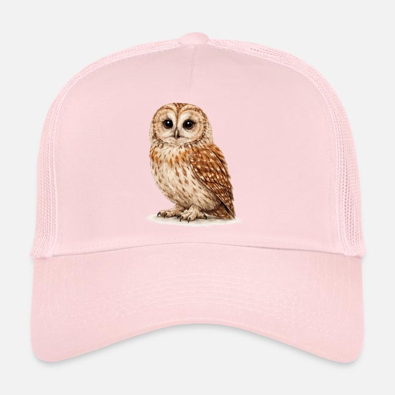 Forêt nocturne de la chouette aquarelle Casquette trucker 