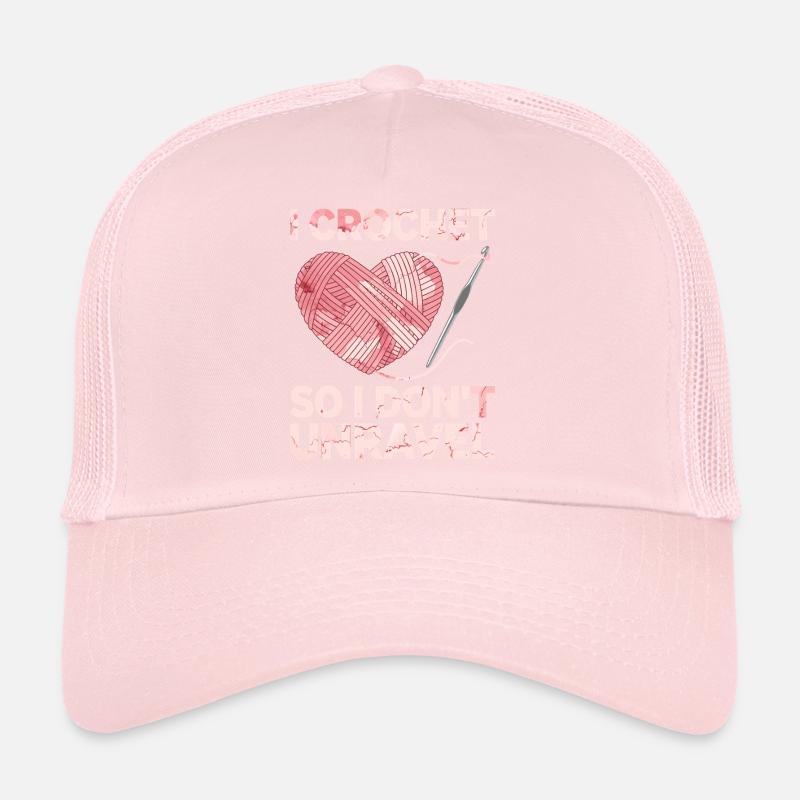 I crochet so I don't lose the thread Trucker Cap