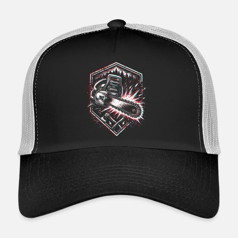 Kettensäge Axt Holzfäller Wald Design  Trucker Cap