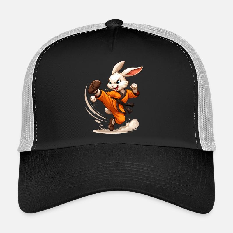 Hase Kung Fu Karate Ninja Fun Design Trucker Cap