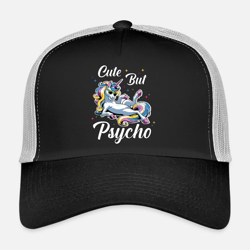 Cute Psycho Unicorn Trucker Cap