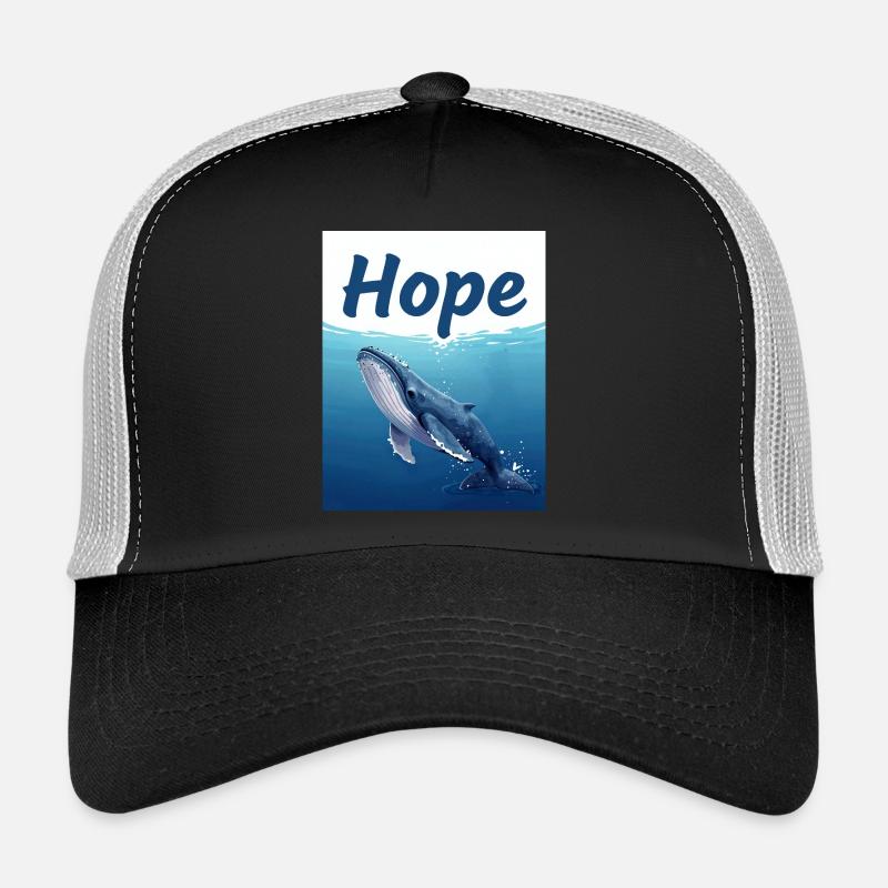 Hope Underwater Whale Trucker Cap
