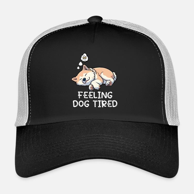 Feeling Dog Tired Akita Akitabesitzer Akitas  Trucker Cap