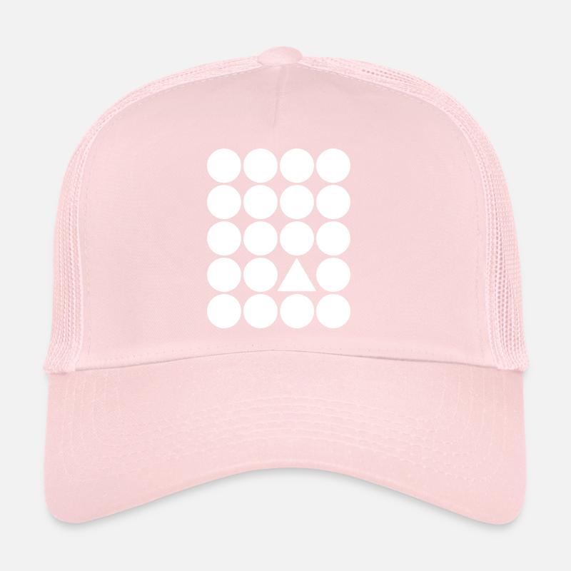 Accent géométrique du triangle en grille Casquette trucker 