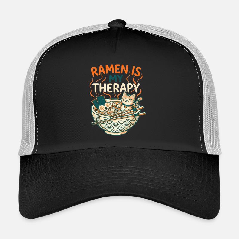 Ramen Therapy Cat Casquette trucker 
