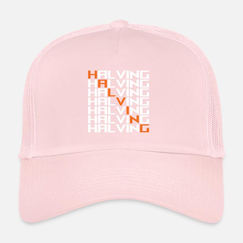 Réduire de moitié Bitcoin Casquette trucker 