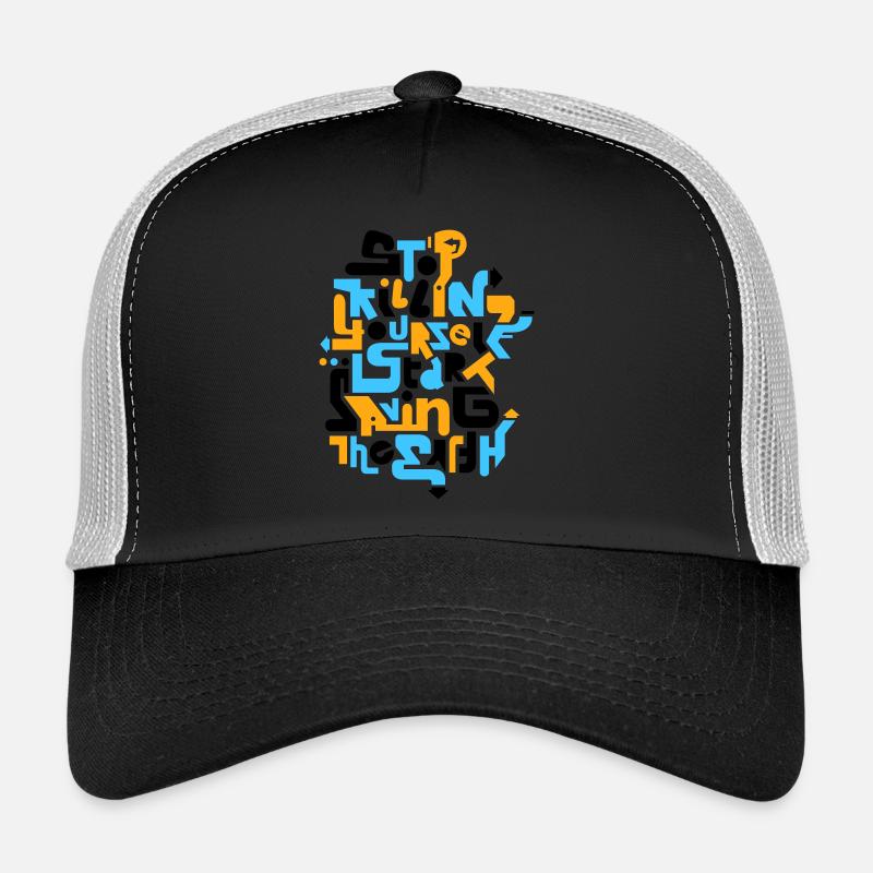 stopkillingyaself_3f - Trucker Cap - black/stone grey