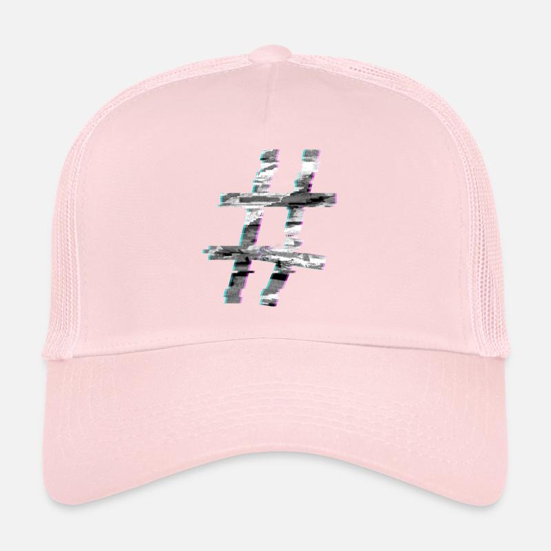 Hashtag Glitch Trucker Cap