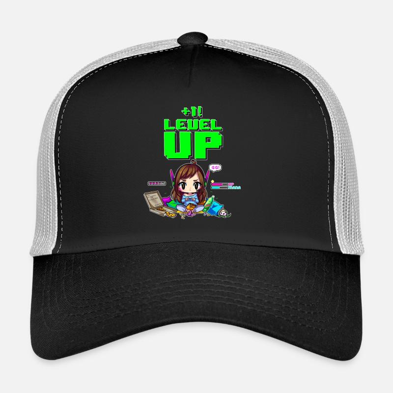 dva level up - Casquette trucker  - noir/gris pierre