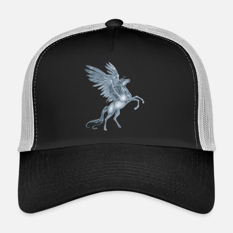 Pegasus rearing - Trucker Cap - black/stone grey
