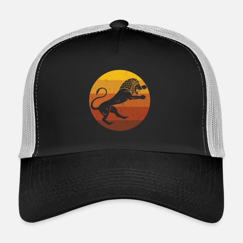 Lion - African Retro - Trucker Cap - black/stone grey
