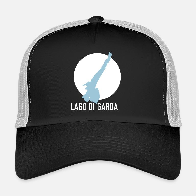 LAGO DI GARDA – Gardasee - Trucker Cap - Schwarz/Steingrau