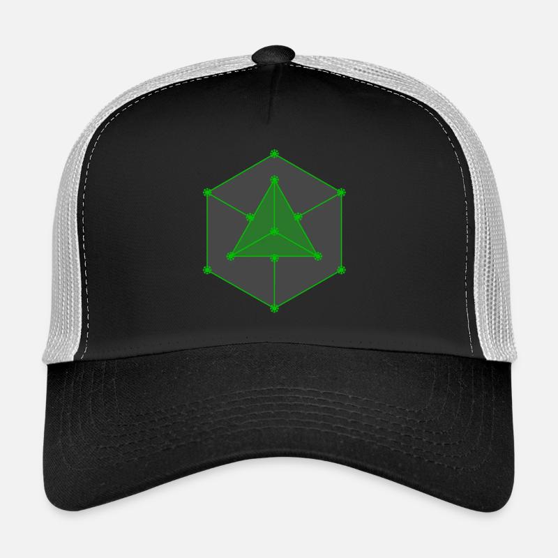 Enlightened logo portals - Trucker Cap - black/stone grey