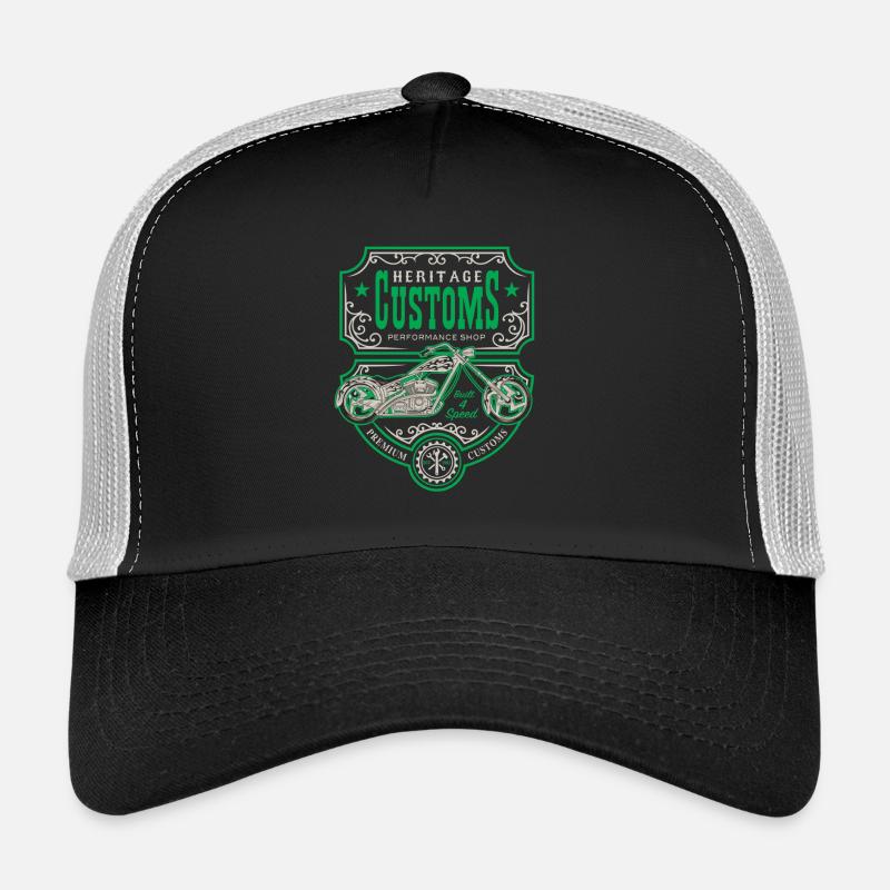 Heritage Customs - Trucker Cap - Schwarz/Steingrau