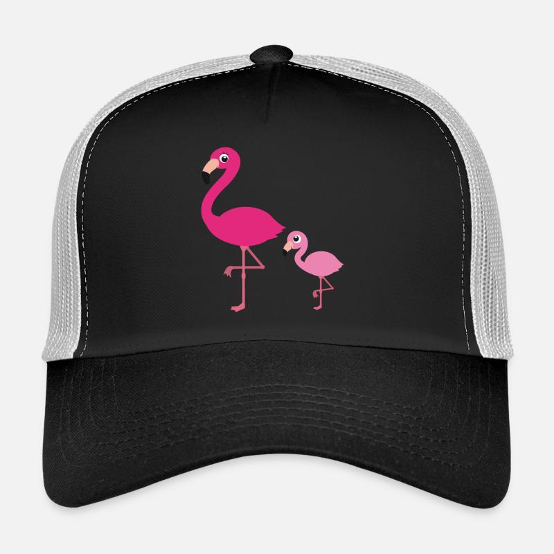 Flamingo Mutter mit Kind Trucker Cap
