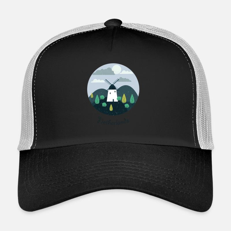 Doux grand logo des Pays-Bas. Casquette trucker 