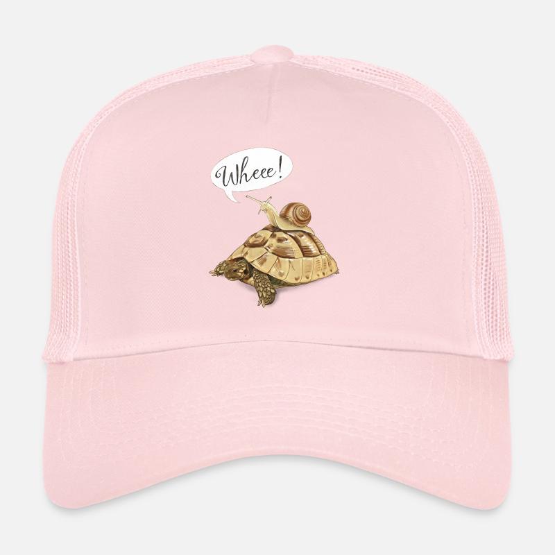 Joyride mit Schildkröte und Schnecke (englisch) Trucker Cap