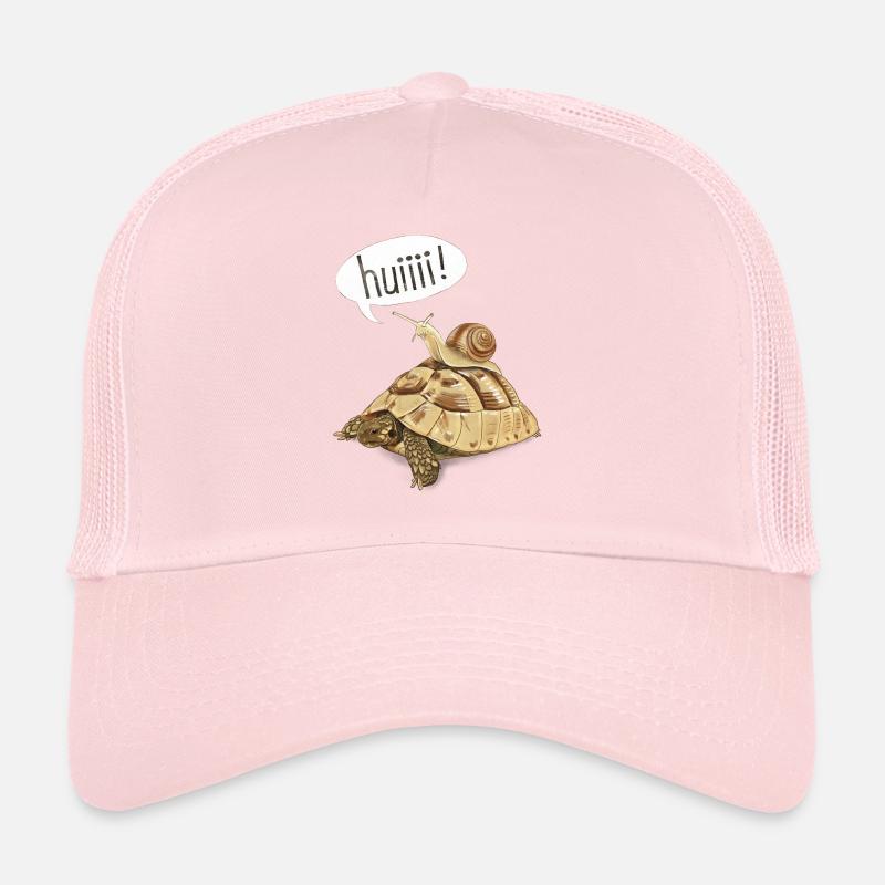 Escargot dans la course de vitesse - tortue Casquette trucker 
