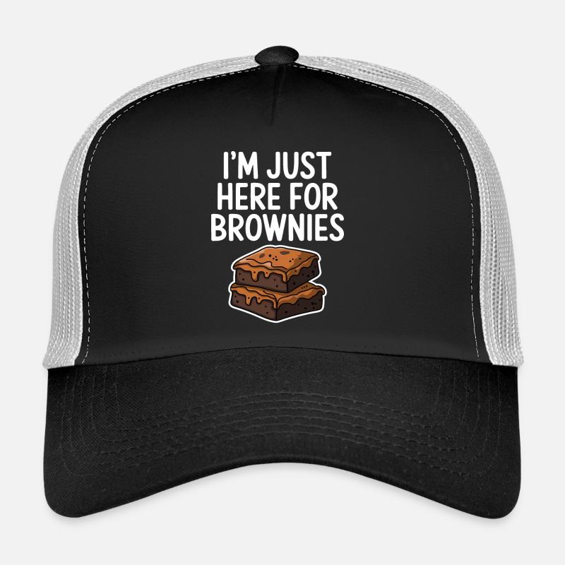 Brownies Saying Pastry Funny Brownie Gift Trucker Cap