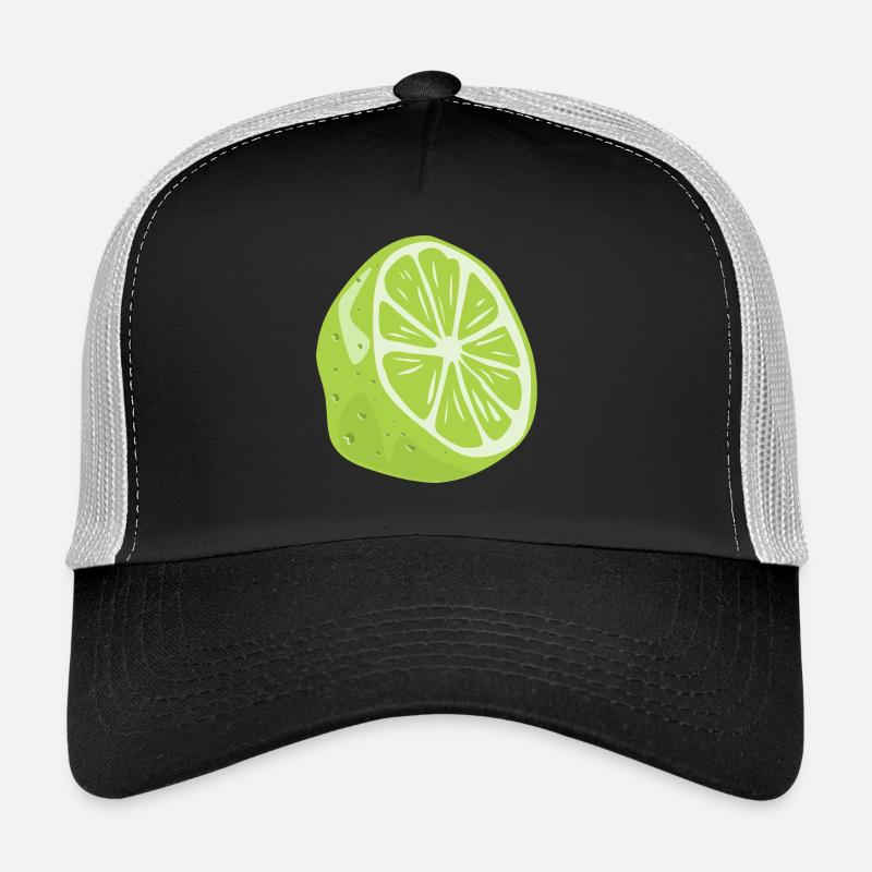 LIME ARE THE BEST - Trucker Cap - black/stone grey