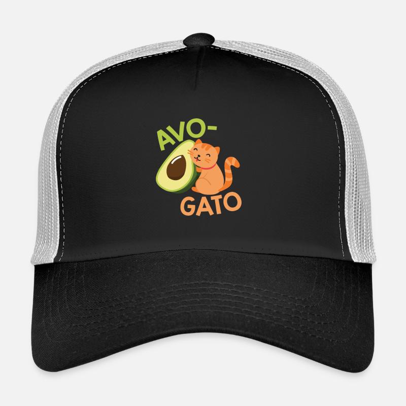 Cats: Avo-Gato - Trucker Cap - black/stone grey