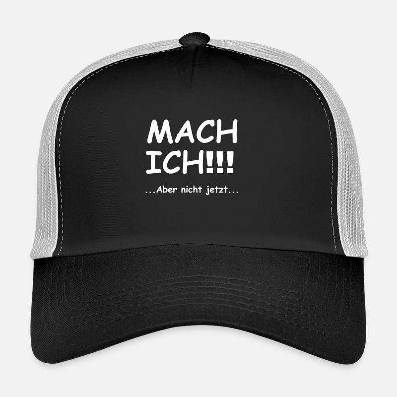 Je fais - Casquette trucker  - noir/gris pierre