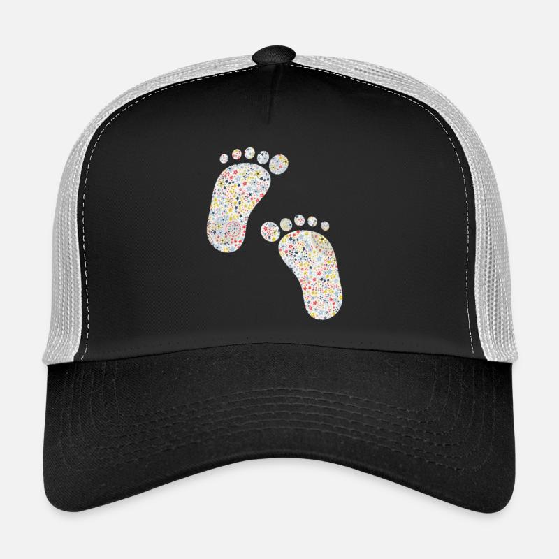 feet - Trucker Cap - black/stone grey