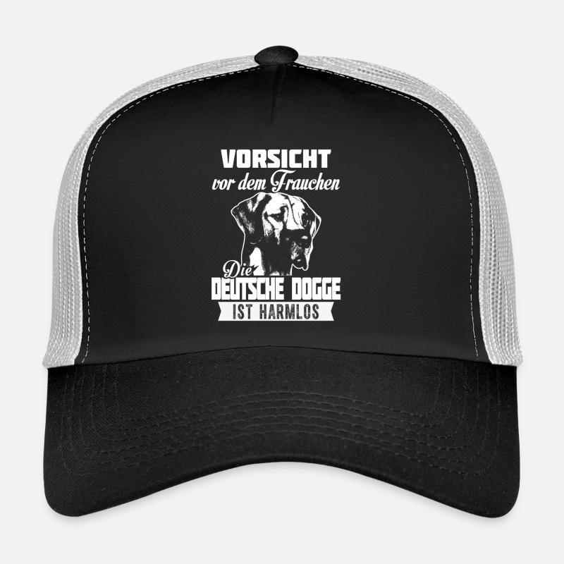 Die DEUTSCHE DOGGE ist harmlos - Trucker Cap - Schwarz/Steingrau