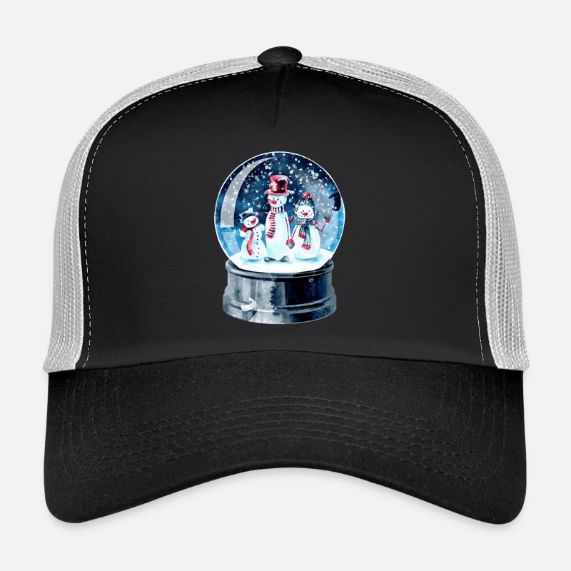 Weihnachten Schneekugel Trucker Cap