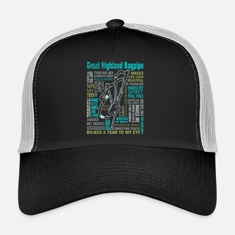 Pipe my life - blue - Trucker Cap - Schwarz/Steingrau