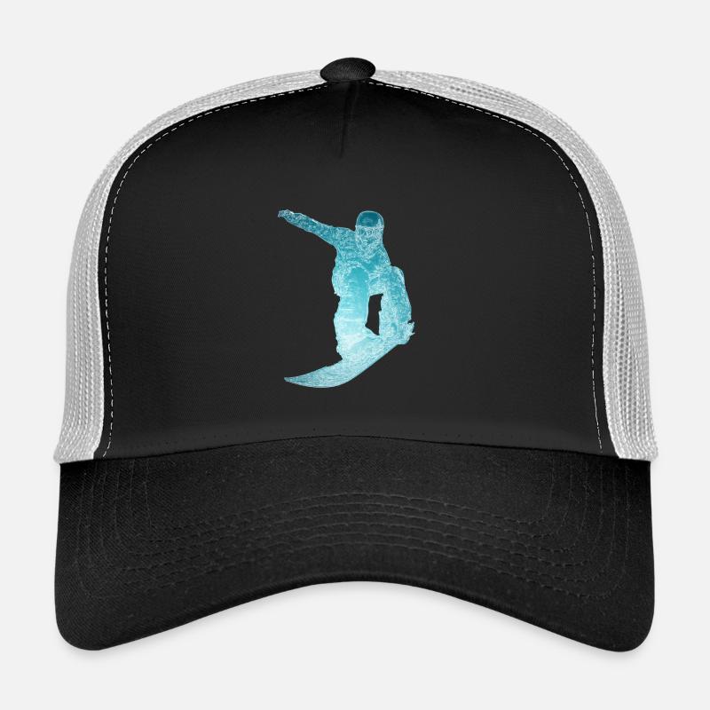 Eis Snowboarder - Trucker Cap - Schwarz/Steingrau