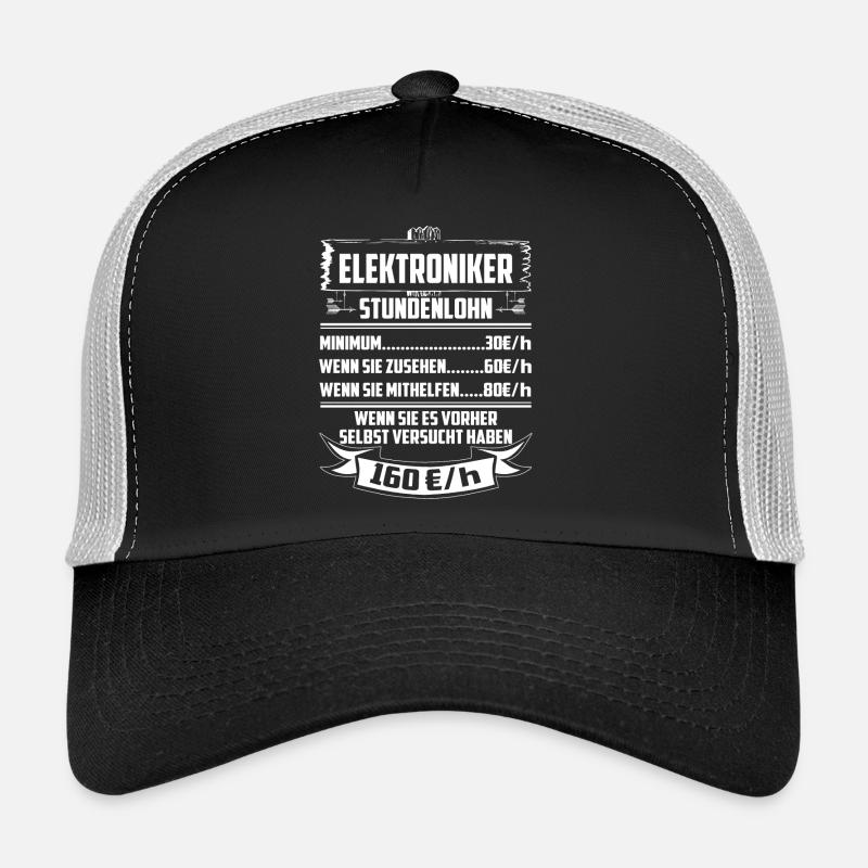 Elektroniker Stundenlohn Trucker Cap
