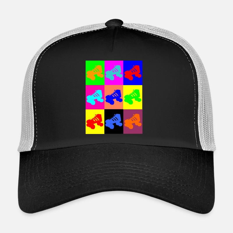 Colorful Roller Skate - Trucker Cap - black/stone grey