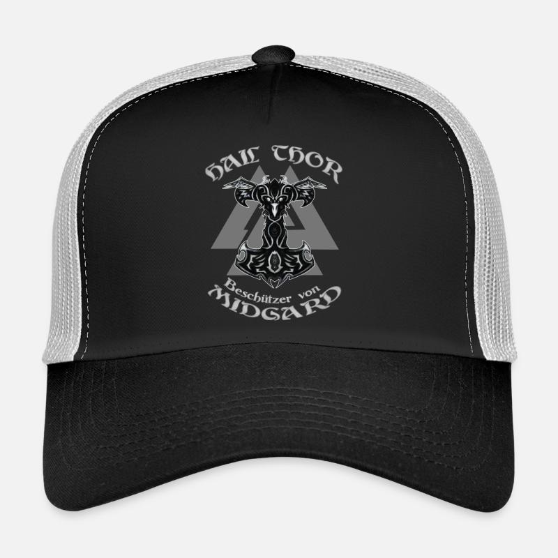 HAIL THOR - Trucker Cap - Schwarz/Steingrau