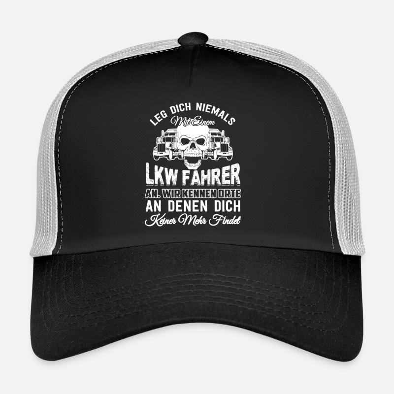 Lkw Fahrer - Trucker Cap - Schwarz/Steingrau